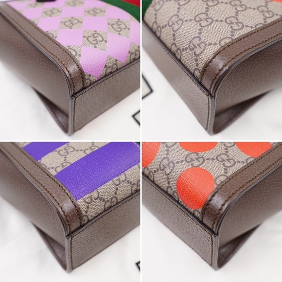 AJ56❤️Gucci Geometric GG Supreme Ophidia Tote - Picture 10 of 16
